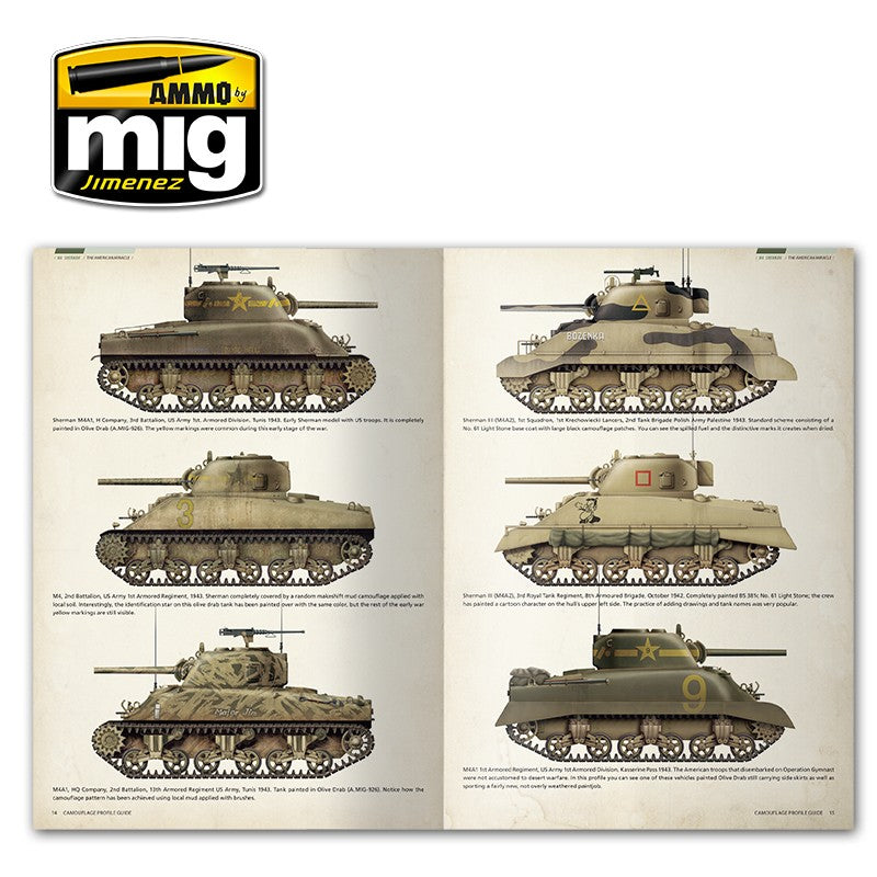 Ammo Mig Sherman: The American Miracle - Camouflage Profile Guide (English) | 8432074060802