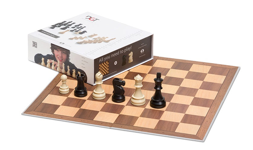 DGT Chess Starter Box Grey (Board & Pieces) | 8717662821349