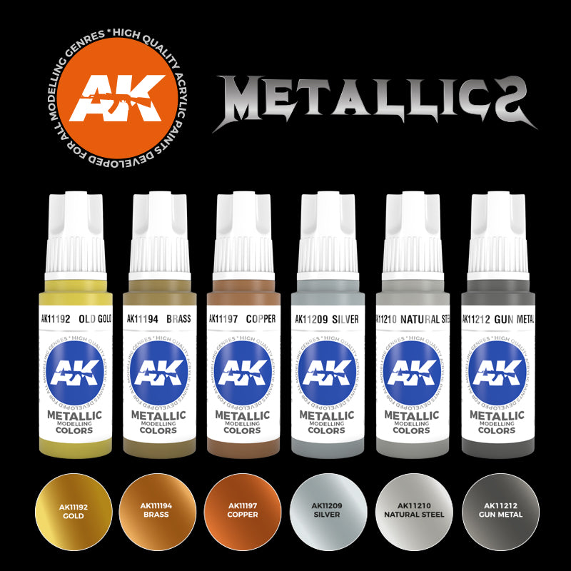 AK Interactive 3G Metallics Set | 8435568307520