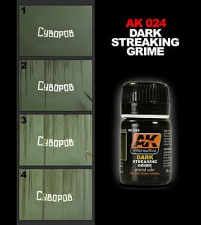 AK Interactive Streaking Grime For Dark Vehicles | 8436535570244