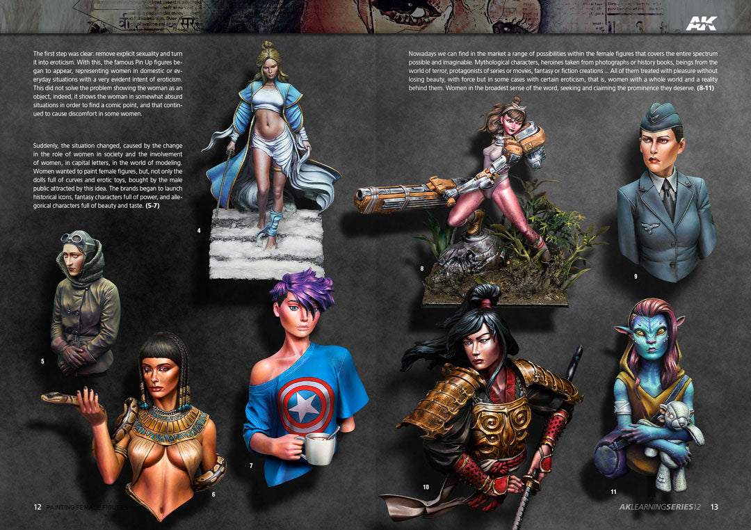 AK Interactive Learning Series #12 Painting Female Figures - English | 8435568312692