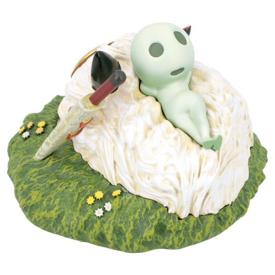 Benelic Upon San's Mask Statue Desk Clock "Princess Mononoke" | 4990593317448