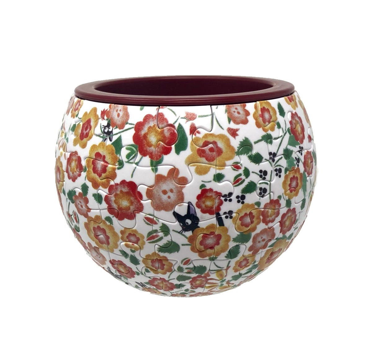 Ensky AT8-04 Jiji Flower Garden Puzzle Bowl 'Kiki's Delivery Service', Ensky Art Bowl Jigsaw | 4970381190705