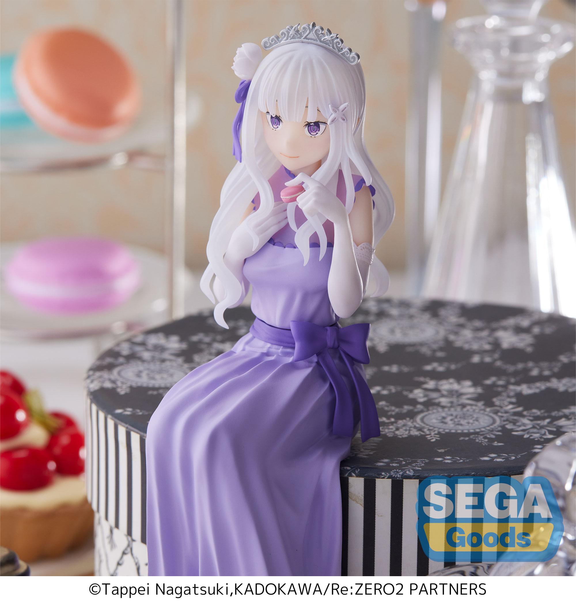 Re:ZERO -Starting Life in Another World-: Lost in Memories Emilia Dressed-Up Party PM Perching Figure | 4580779504238