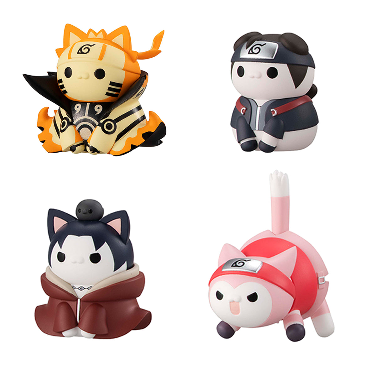 Megahouse Mega Cat Project Ver. Break OutFourth Great Ninja War, Set of 8(Window Package【With Gift】 "Naruto" | 4535123833946