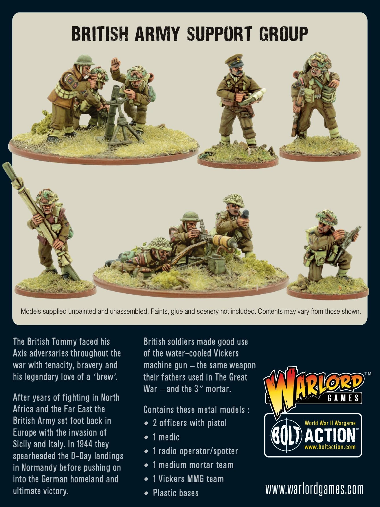 Bolt Action British Army support group | 5060572503052