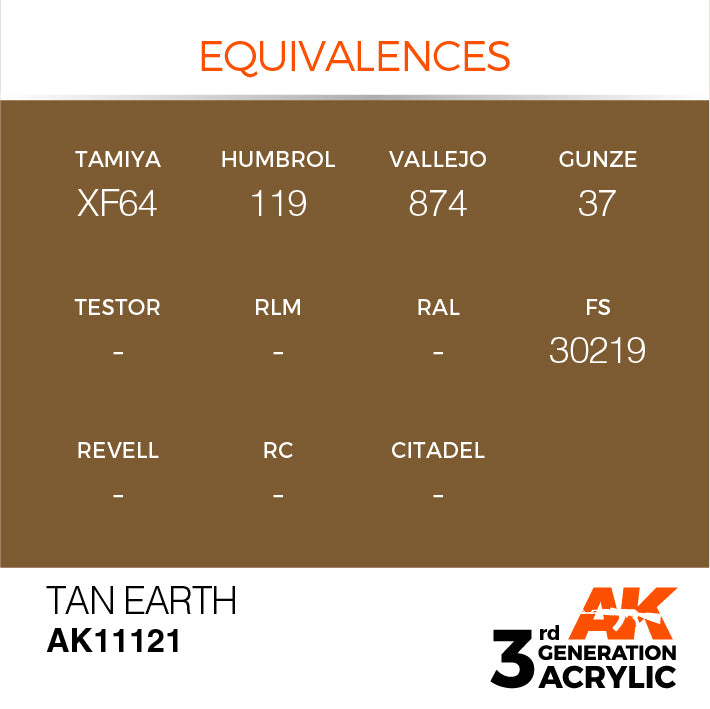 AK Interactive 3G Acrylic Tan Earth 17ml | 8435568303546