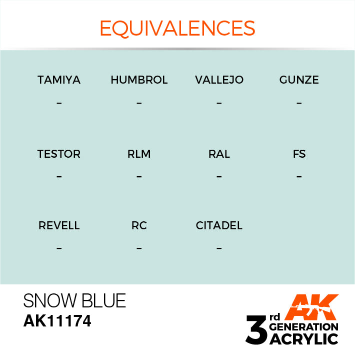AK Interactive 3G Acrylic Snow Blue 17ml | 8435568304079