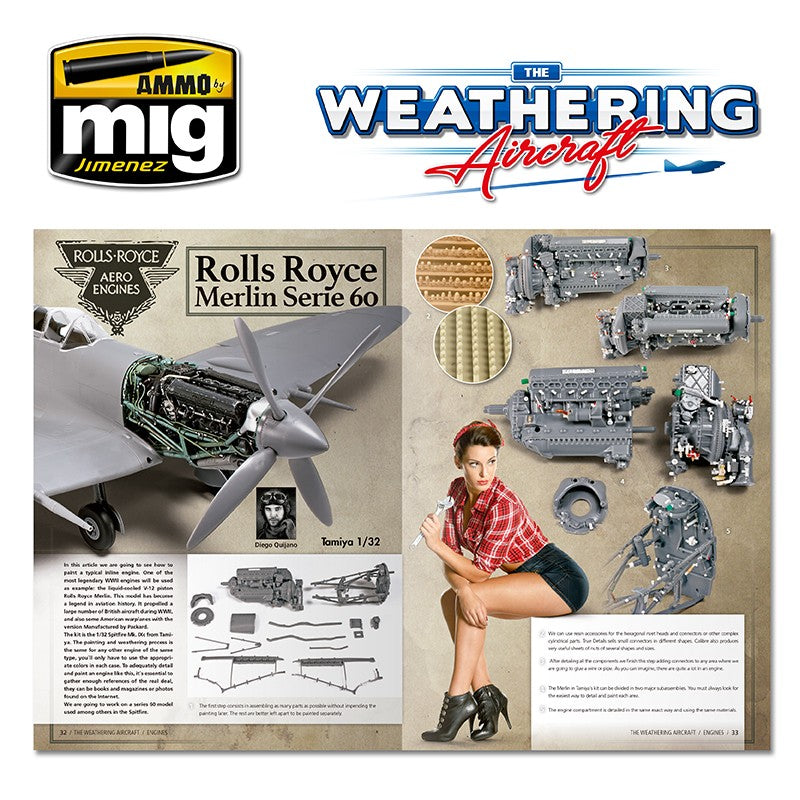 Ammo Mig The Weathering Aircraft Issue 03: Engines (English) | 8432074052036