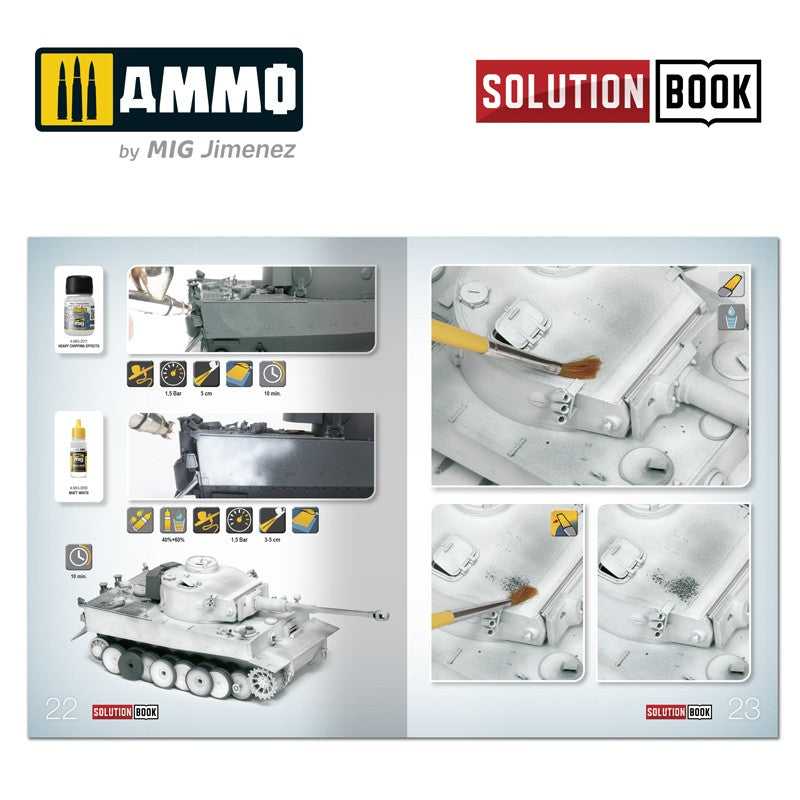 Ammo Mig How To Paint WWII German Winter Vehicles Solution Book | 8432074066019