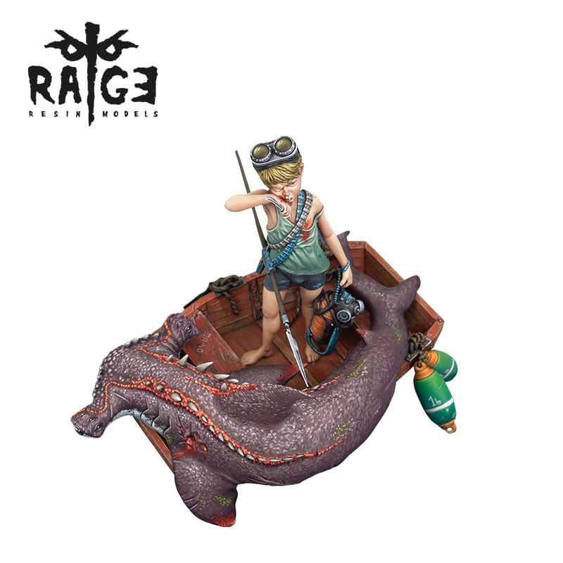 AK Interactive Shark Hunter Resin Figure Kit (90mm) | 8435568328709