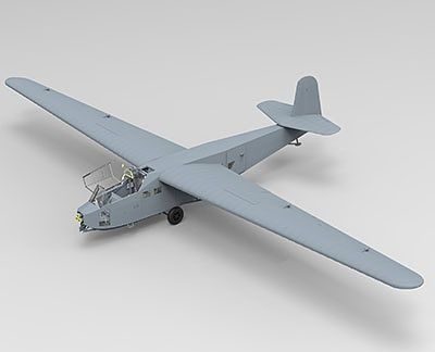 Bronco Models 1/72 DFS230V-6 Light Assault Glider w/ Deceleration Rocket Aircarft | 6970162330434