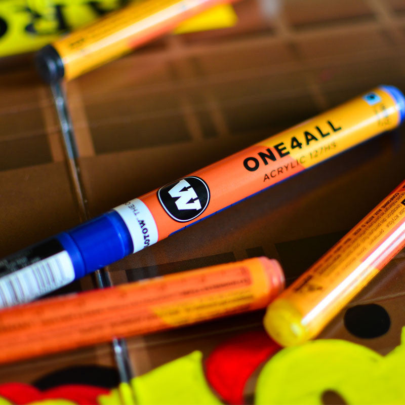 Molotow 127HS One4All Acrylic Marker #223 Metallic Black, 2mm | 4250397606446