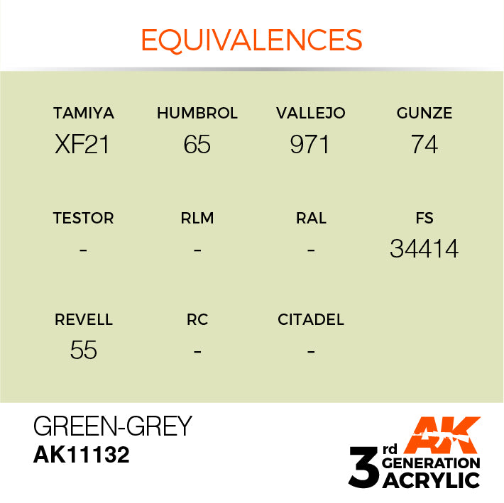 AK Interactive 3G Acrylic Green-Grey 17ml | 8435568303652