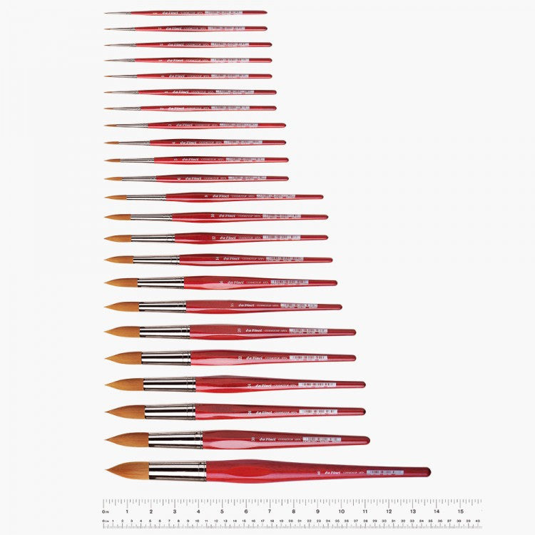 Da Vinci Cosmotop Spin Series 5580 Watercolor Brush - Round, Short Handle, Size 4 | 4017505118341