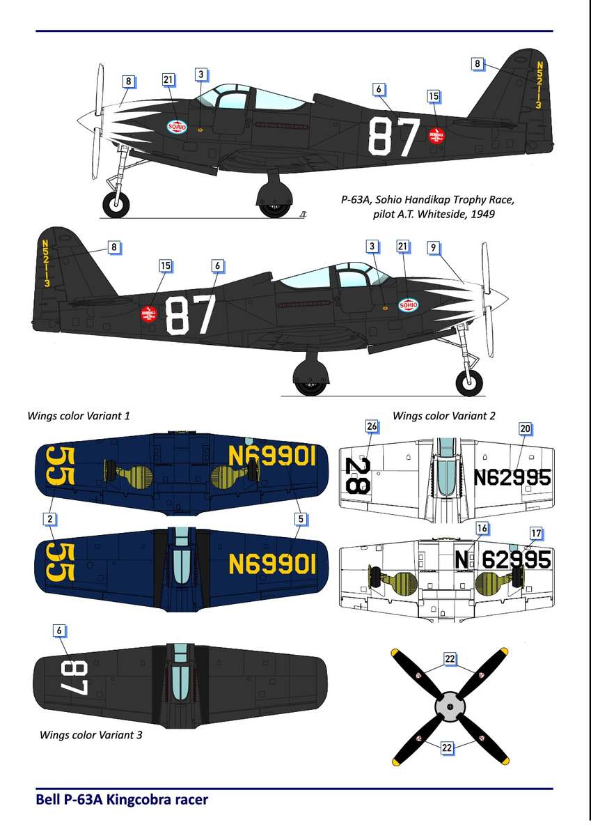 Dora Wings Bell P-63A Kingcobra Racer (Sohio Handicap) | 4820237050090