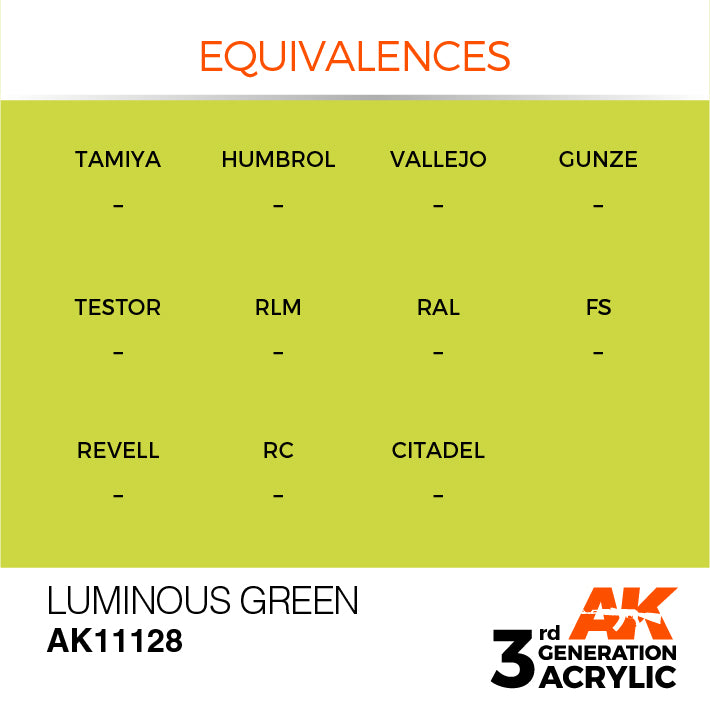 AK Interactive 3G Acrylic Luminous Green 17ml | 8435568303614