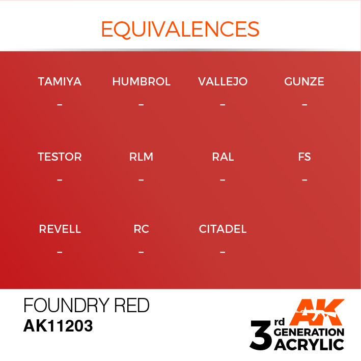 AK Interactive 3G Acrylic Foundry Red 17ml | 8435568304369
