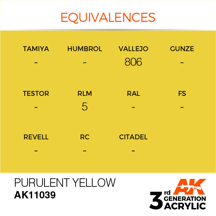 AK Interactive 3G Acrylic Purulent Yellow 17ml | 8435568302723