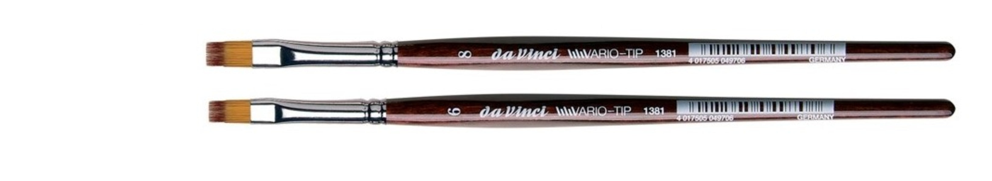 Da Vinci VARIO Series 1381, TIP flat, mixture of NOVA and TOP-ACRYL fibres in different lengths, Size:6 | 4017505049690