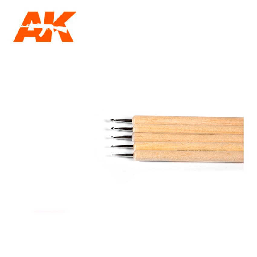 AK Interactive Sculpting Burnishers Set | 8435568306110