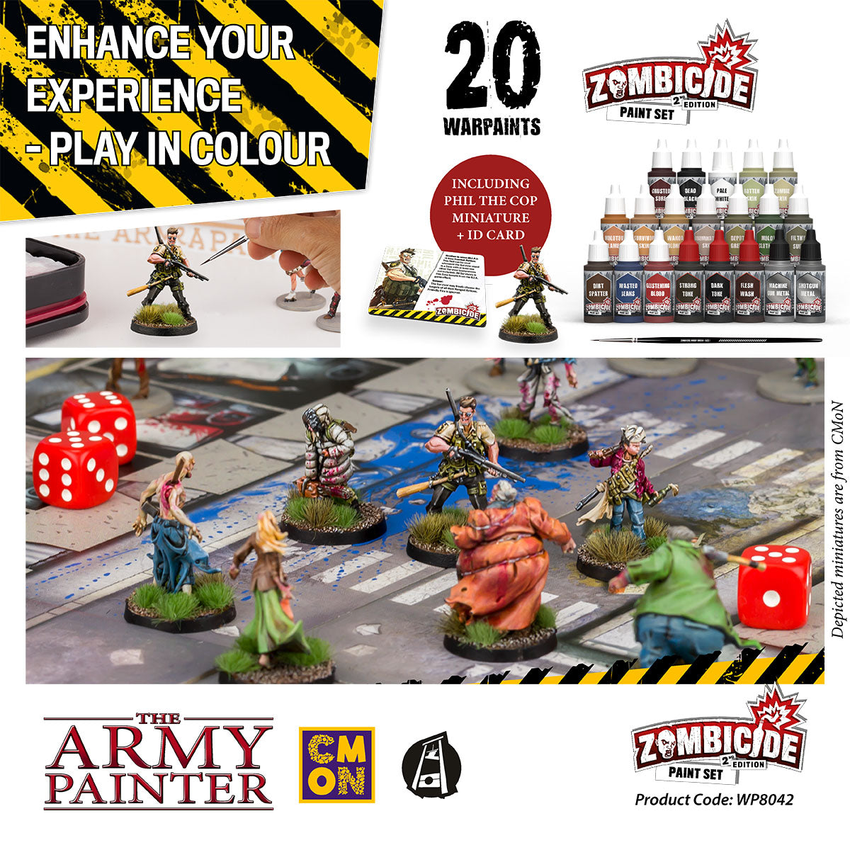 Army Painter Warpaints : Zombicide Paint Set 2nd Edition | 5713799804203