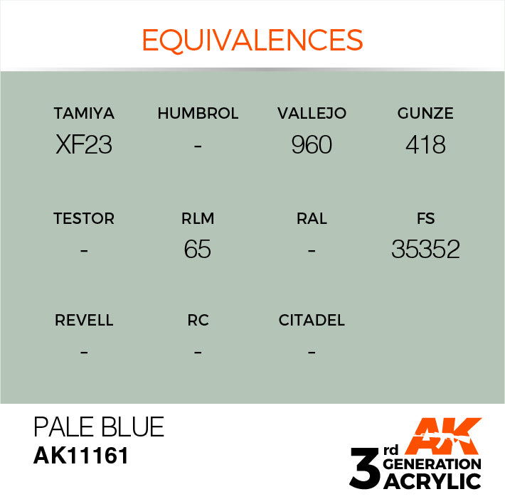 AK Interactive 3G Acrylic Pale Blue 17ml | 8435568303942