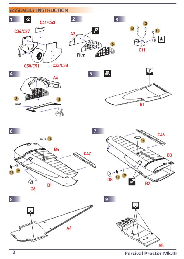Dora Wings Percival Proctor Mk.III | 4820237050137