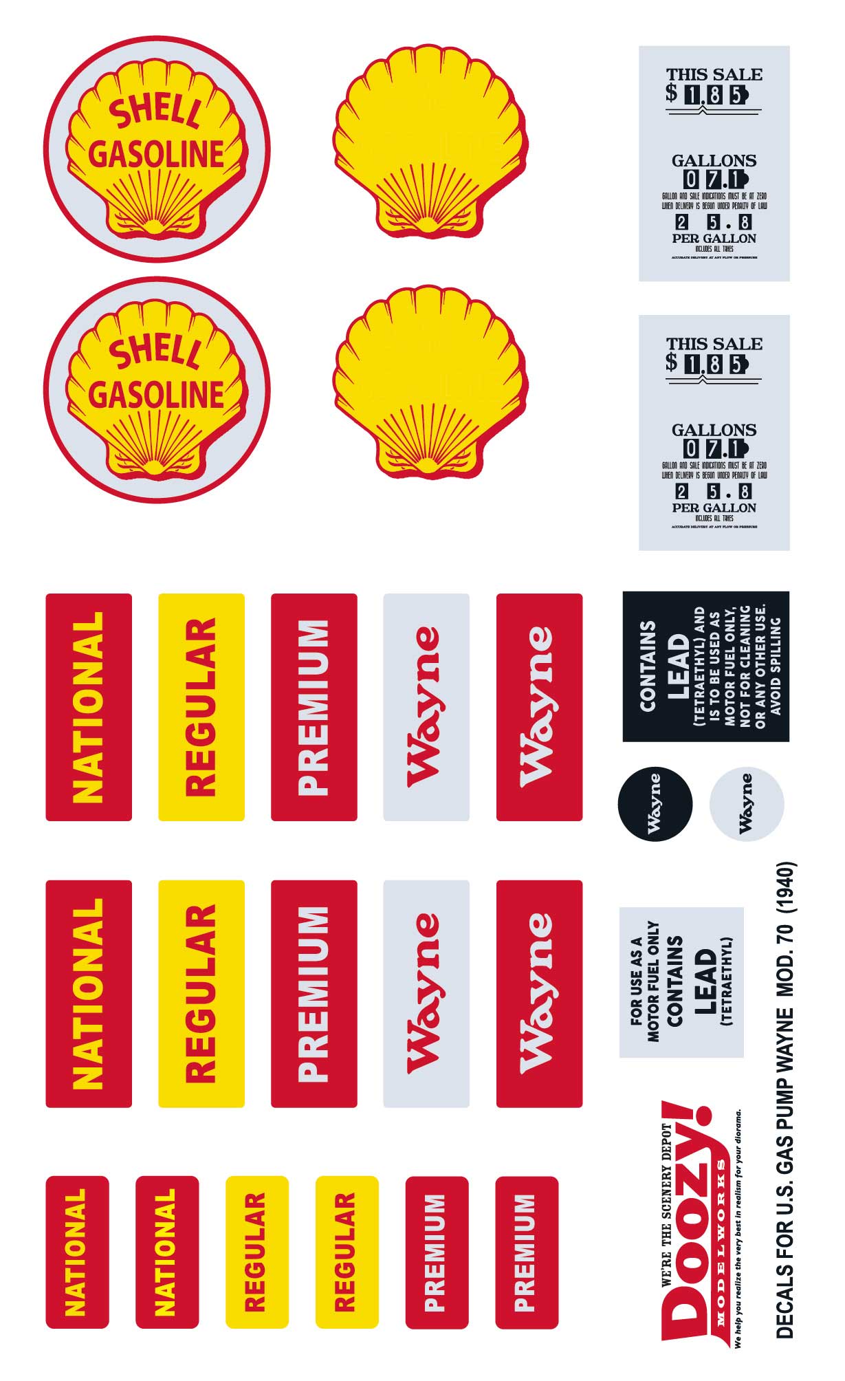 Doozy 1/24 Route 66 Gas Pump | 8435568306172