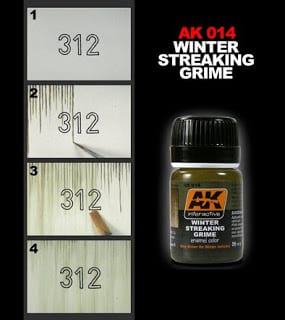 AK Interactive Streaking Grime For Winter Vehicles | 8436535570145