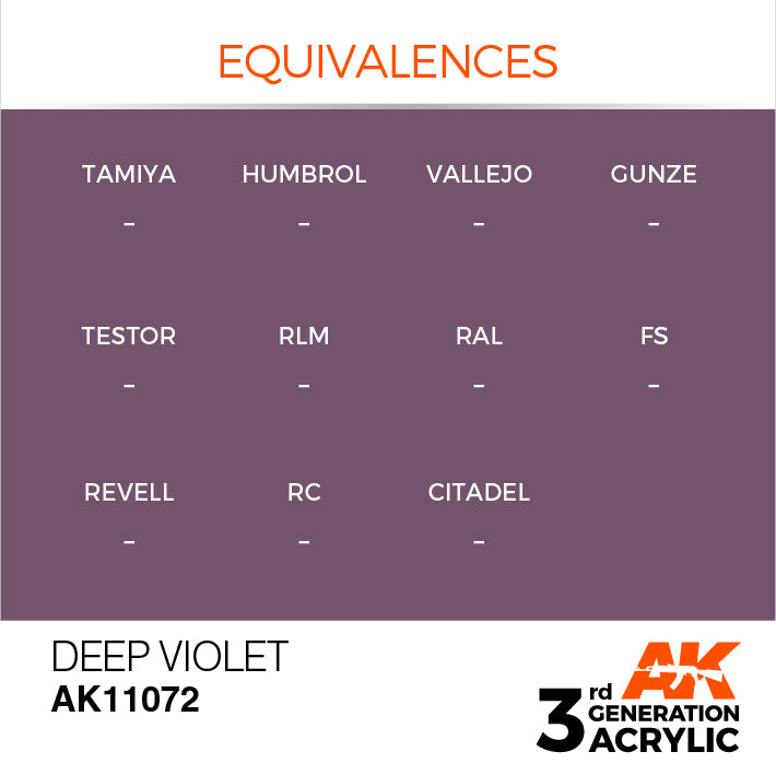 AK Interactive 3G Acrylic Deep Violet 17ml | 8435568303058