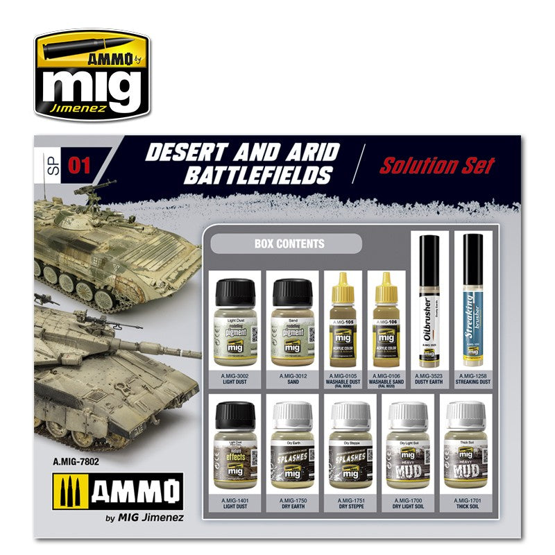 Ammo Mig Desert & Arid Battlefields Solution Set | 8432074078029