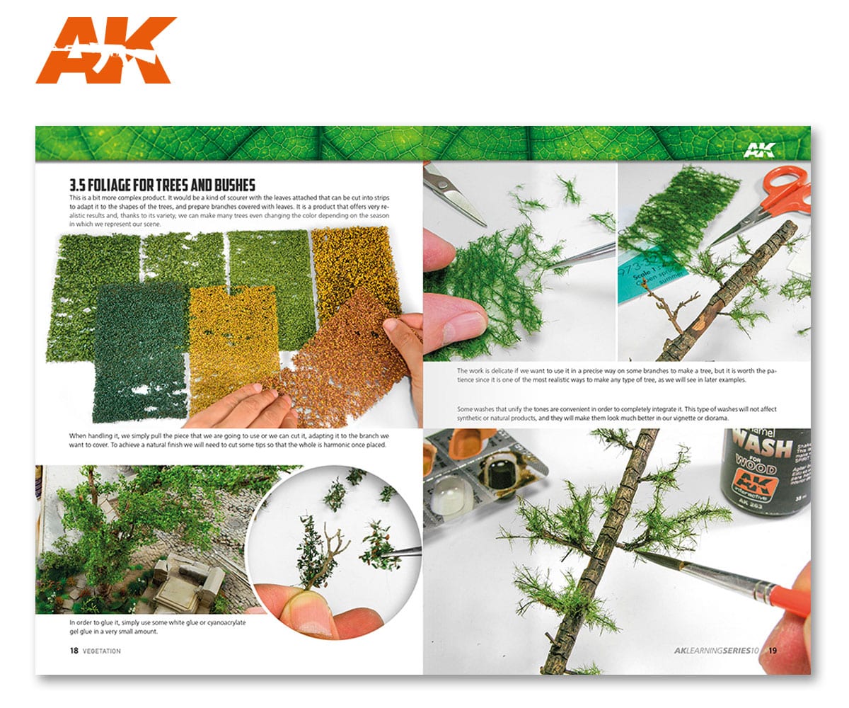 AK Interactive Learning Series #10 Dominando la Vegetación en Modelismo - Spanish | 8435568305977