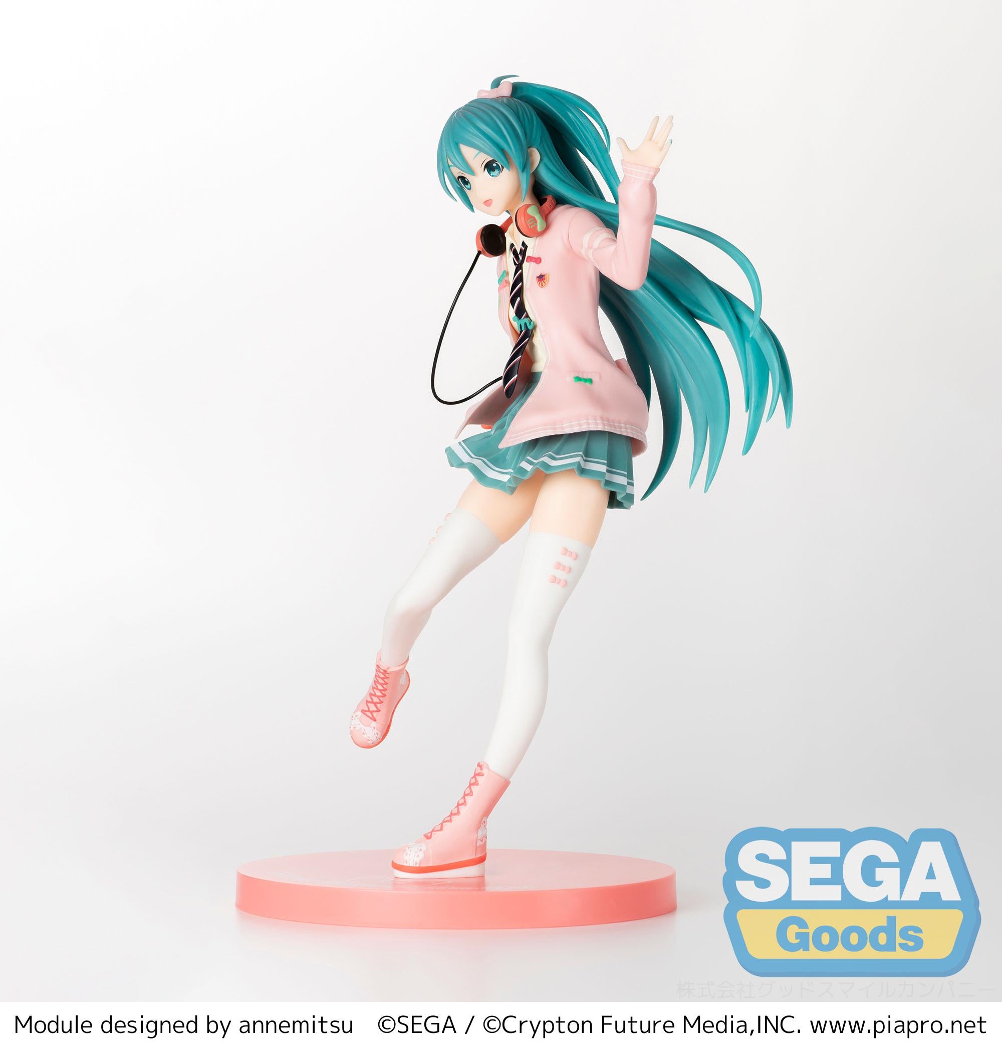 Hatsune Miku Series Project DIVA Arcade Future Tone Hatsune Miku Ribbon Girl SPM Figure | 4580779509288