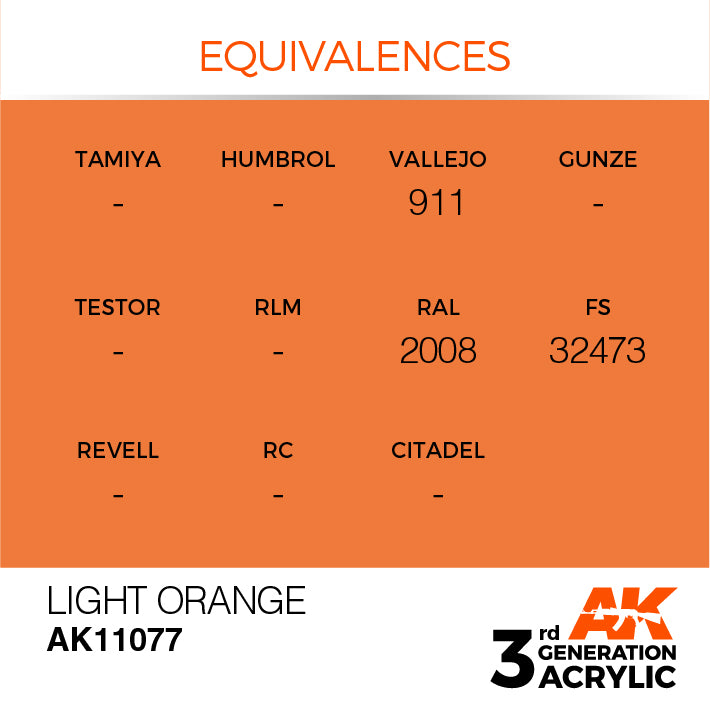 AK Interactive 3G Acrylic Light Orange 17ml | 8435568303102