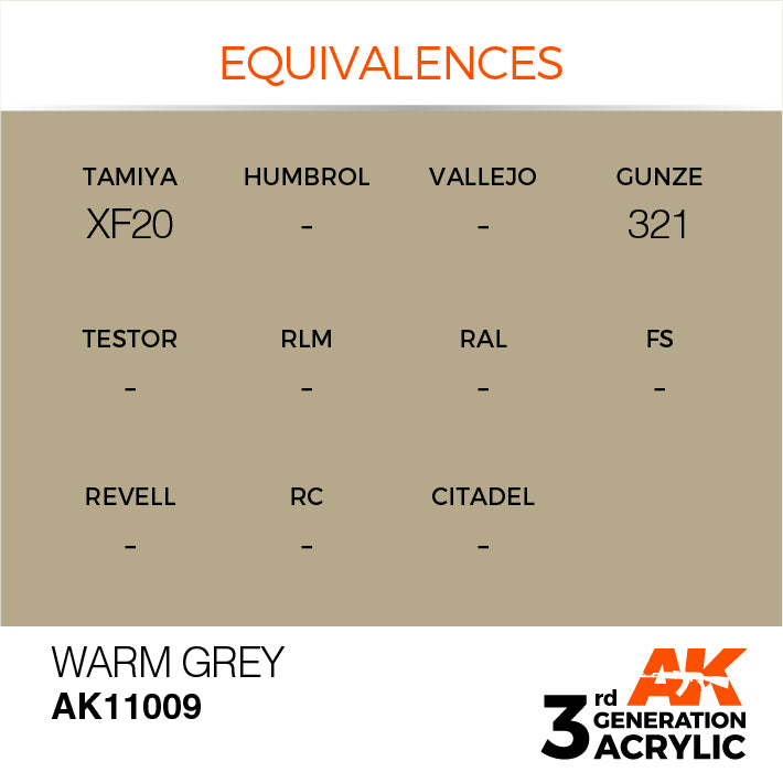 AK Interactive 3G Acrylic Warm Grey 17ml | 8435568302426