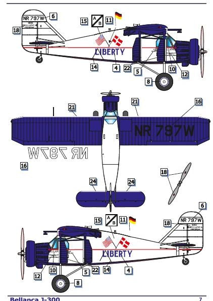 Dora Wings Bellanca J-300 ('Liberty'+'Warsaw') | 4820237050113