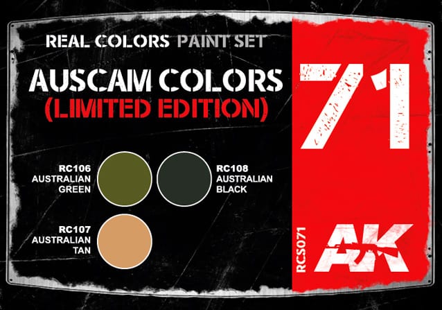 AK Interactive Real Colors AUSCAM COLORS SET (Limited Edition) | 8435568304833