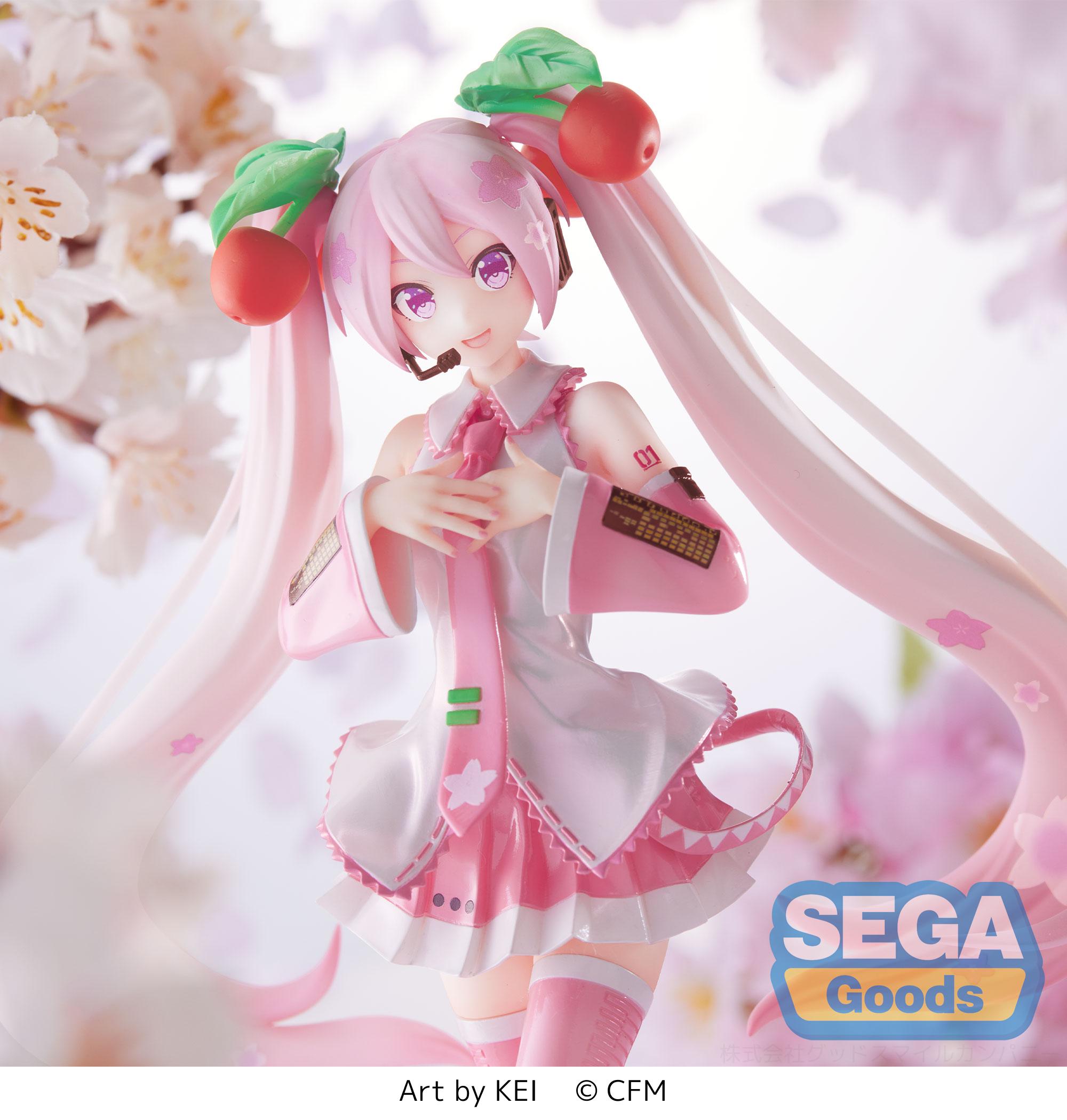 Hatsune Miku Series Sakura Miku 2023 Luminasta Figure | 4580779516484