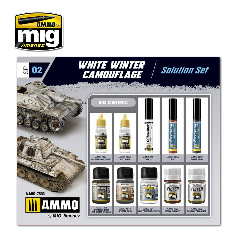 Ammo Mig White Winter Camouflage Solution Set | 8432074078036