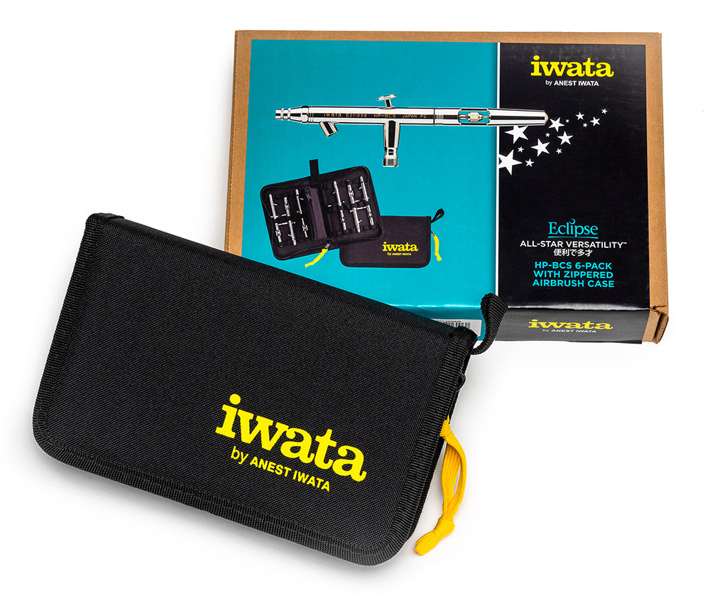 IWATA Eclipse HP-BCS 6-Pack with Zippered Airbrush Case | 734748160060