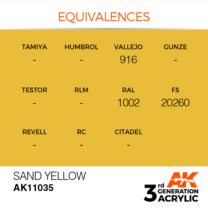 AK Interactive 3G Acrylic Sand Yellow 17ml | 8435568302686