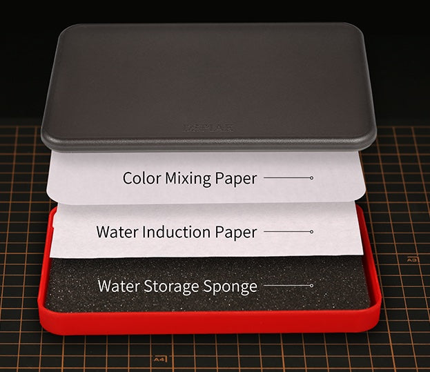 DSPIAE PRO Poseidon Moisturizing Color Mixing Box for Acrylic Paints | 6970845567904