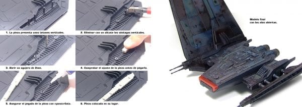 MIG 1/93 Open Wings Conversion For Kylo Ren's Command Shuttle | 8435568300767