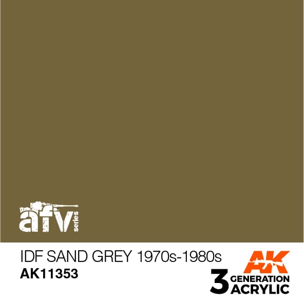 AK Interactive 3G IDF Sand Grey 1970s-1980s | 8435568310162