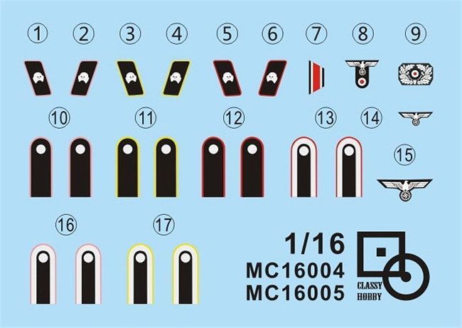 Classy Hobby 1/16 W.W.II German Wehrmacht Panzer Crew (Commander) | 4544032749132