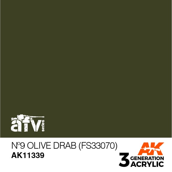 AK Interactive 3G No9 Olive Drab (FS33070) | 8435568310025