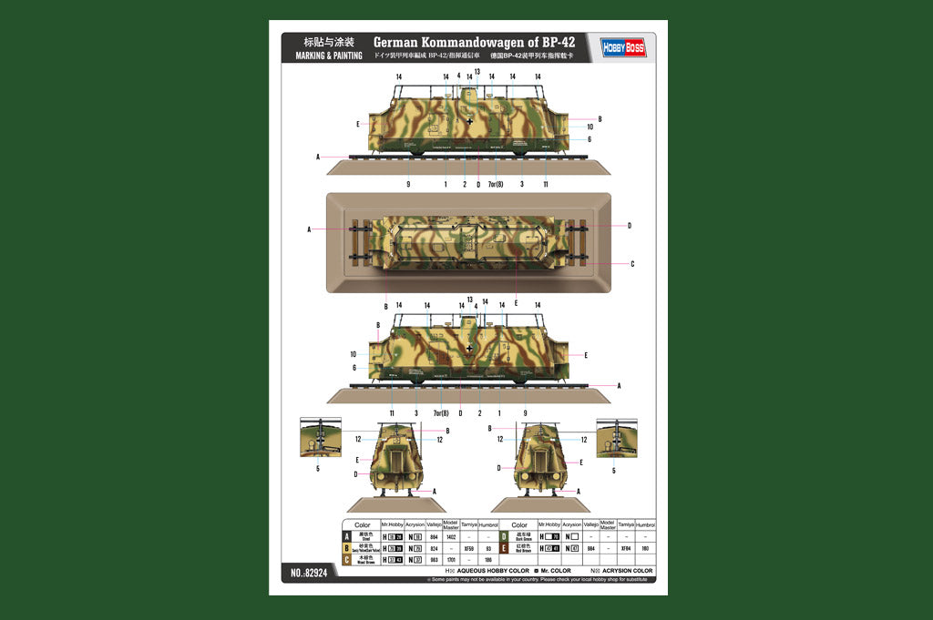 Hobby Boss 1/72 German Kommandowagen of BP-42 | 6939319229243