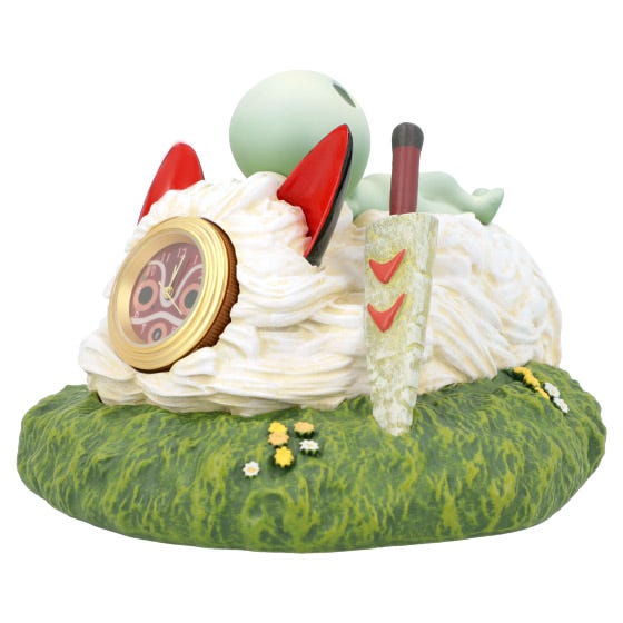 Benelic Upon San's Mask Statue Desk Clock "Princess Mononoke" | 4990593317448