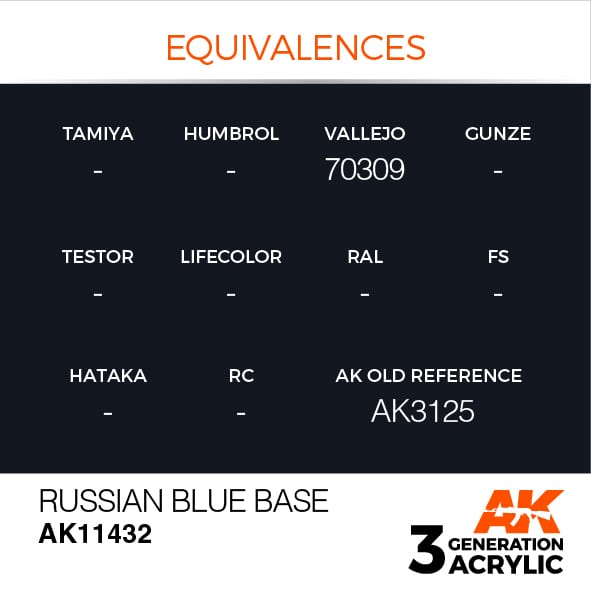AK Interactive 3G Russian Blue Base | 8435568310988